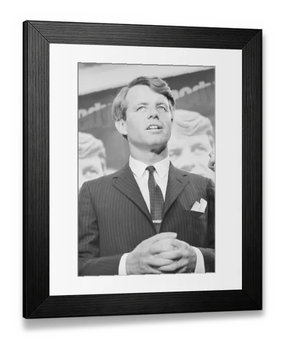 Framed Print : Portrait of Robert Kennedy Framed Print : Portrait of Robert Kennedy