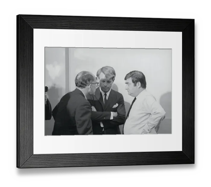 Framed Print : Robert Kennedy Speaking to His Colleagues