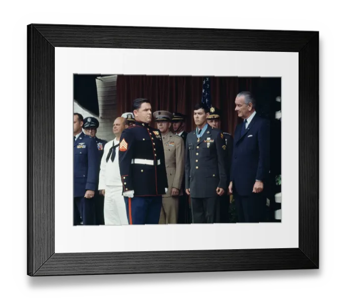 Framed Print : President Johnson Presenting Medals Of Honour Framed Print : President Johnson Presenting Medals Of Honour