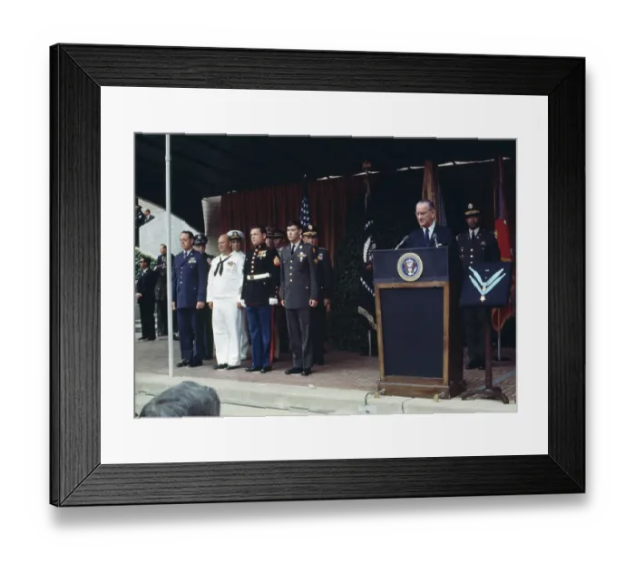 Framed Print : President Johnson Presenting Medals Of Honour Framed Print : President Johnson Presenting Medals Of Honour