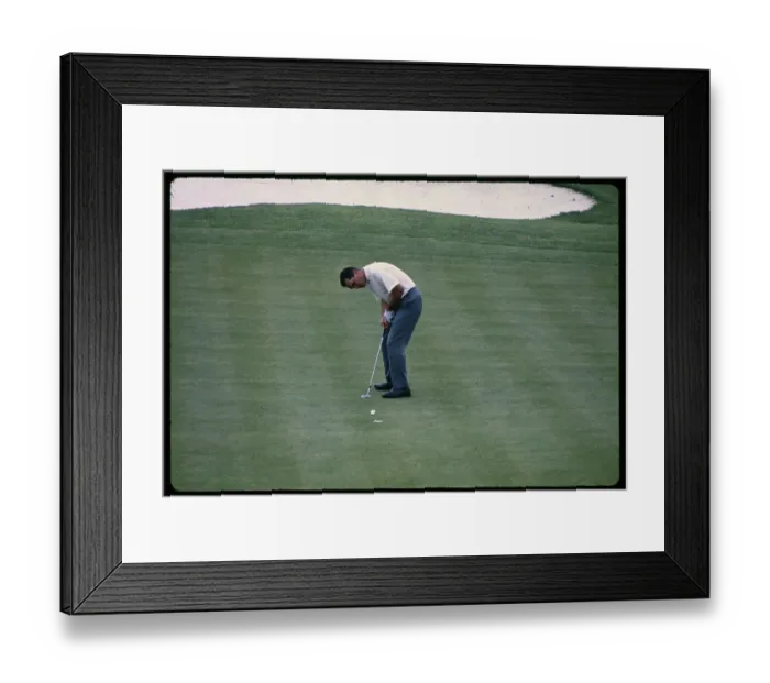 Framed Print : Bobby Goalby Putting the Ball Framed Print : Bobby Goalby Putting the Ball