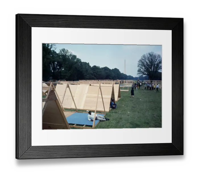 Framed Print : Construction Of Resurrection City Framed Print : Construction Of Resurrection City
