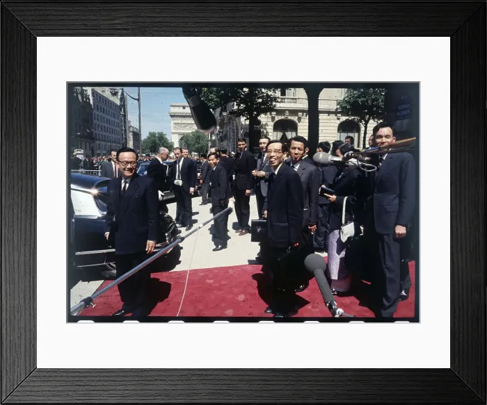Framed Print : Nguyen Thanh Le Behind Microphones with Others Framed Print : Nguyen Thanh Le Behind Microphones with Others