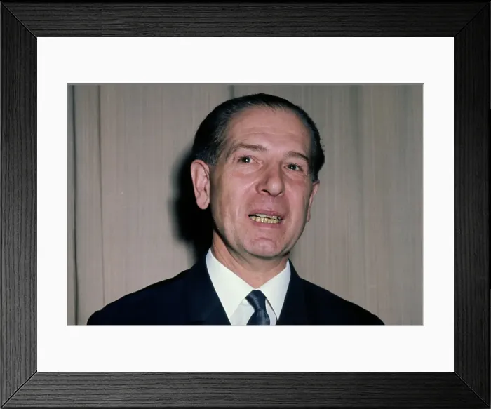 Framed Print : Jen Fock. Hungarian head of state Jen Fock (1916 - 2001), May 13th 1968