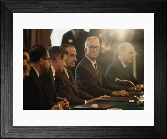 Framed Print : US Delegation At Paris Peace Summit Framed Print : US Delegation At Paris Peace Summit