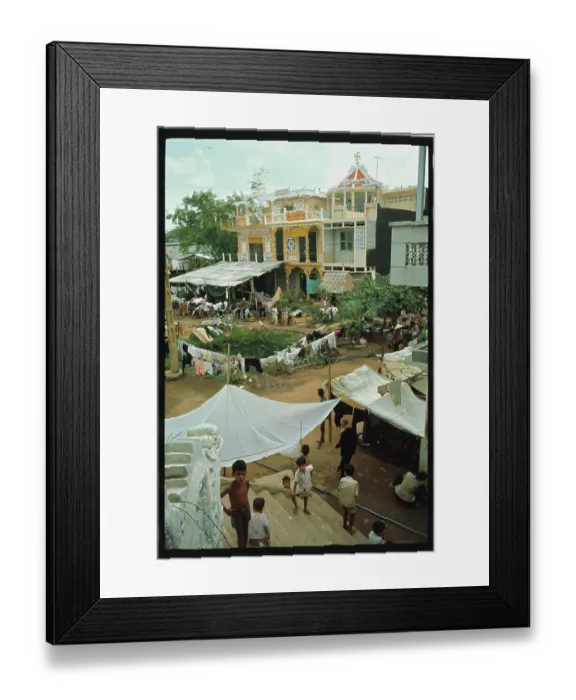 Framed Print : View of Homeless Vietnamese Refugees Framed Print : View of Homeless Vietnamese Refugees