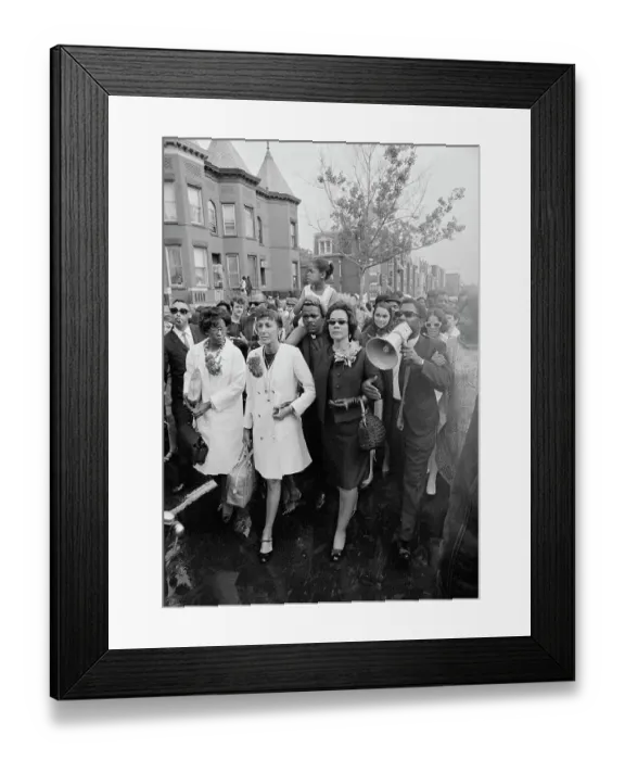 Framed Print : Coretta Scott King Marching With Peers in Mother's Day Rally Framed Print : Coretta Scott King Marching With Peers in Mother's Day Rally