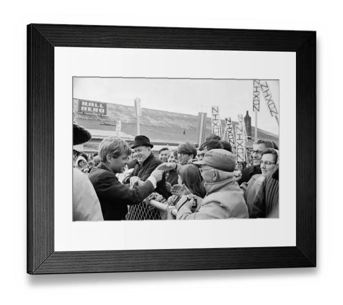 Framed Print : Robert F. Kennedy Campaigning With Handshakes Framed Print : Robert F. Kennedy Campaigning With Handshakes