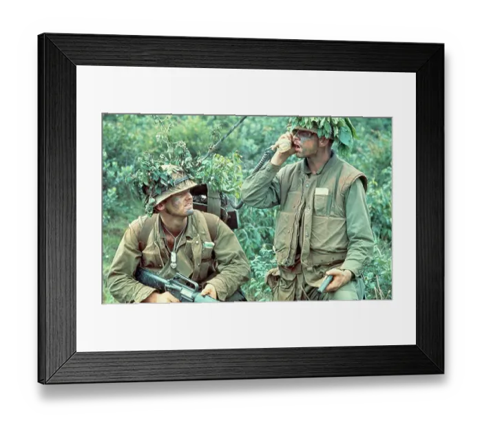 Framed Print : Soldiers Using Field Phone Framed Print : Soldiers Using Field Phone