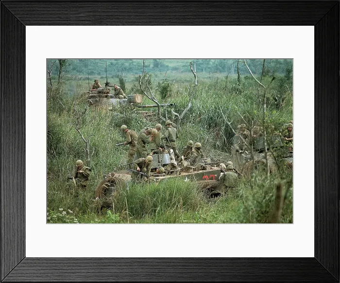 Framed Print : Soldiers on Tanks Framed Print : Soldiers on Tanks