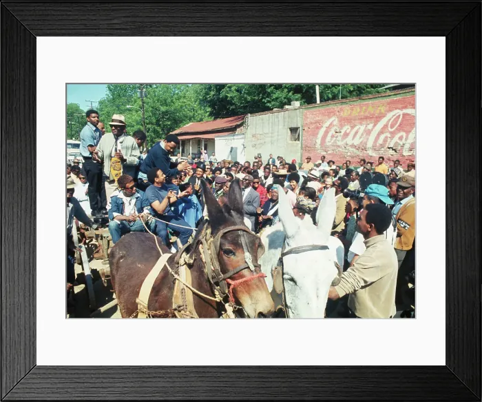 Framed Print : Ralph D. Abernathy Standing Atop Wagon During Poor People's March Framed Print : Ralph D. Abernathy Standing Atop Wagon During Poor People's March