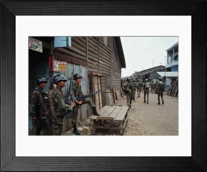 Framed Print : Soldiers In Saigon