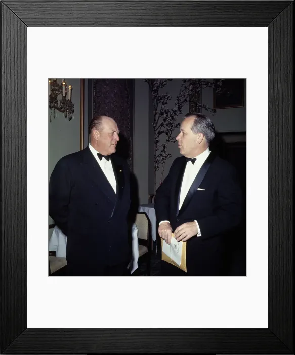 Framed Print : King Olav V And Senator Jackson Framed Print : King Olav V And Senator Jackson
