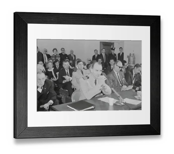Framed Print : Captain Richard G. Alexander Pausing During Court Hearing Framed Print : Captain Richard G. Alexander Pausing During Court Hearing