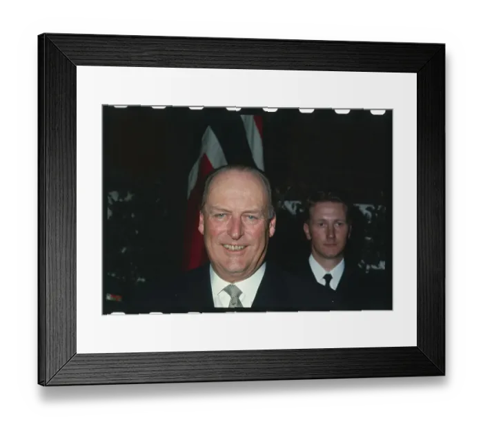 Framed Print : Portrait of King Olav V Framed Print : Portrait of King Olav V