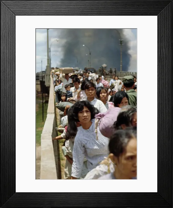 Framed Print : Refugees In Saigon Framed Print : Refugees In Saigon