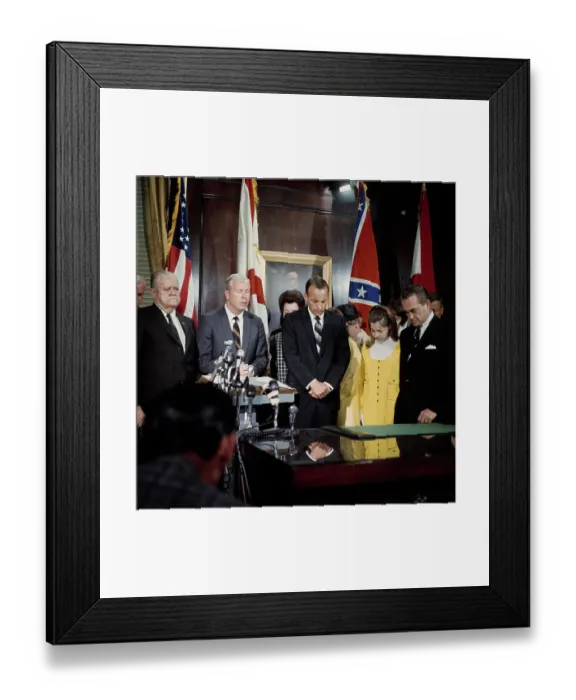 Framed Print : Albert Brewer Taking Oath Of Ofice Framed Print : Albert Brewer Taking Oath Of Ofice