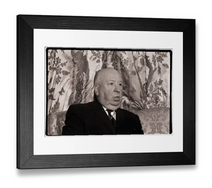 Framed Print : Portrait of Alfred Hitchcock Framed Print : Portrait of Alfred Hitchcock