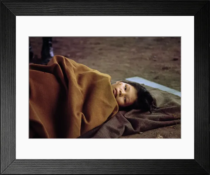 Framed Print : Civilian On Stretcher Framed Print : Civilian On Stretcher
