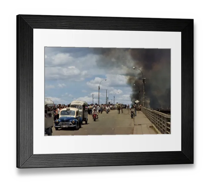 Framed Print : Refugees In Saigon