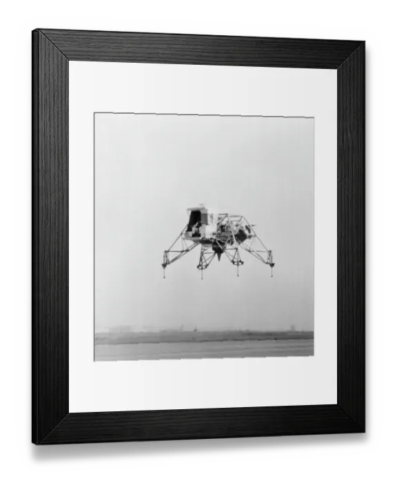 Framed Print : Moon Landing Trainer Descending Framed Print : Moon Landing Trainer Descending