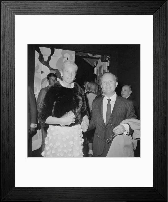 Framed Print : Truman Capote Posing with Mrs. Winston Guest Framed Print : Truman Capote Posing with Mrs. Winston Guest