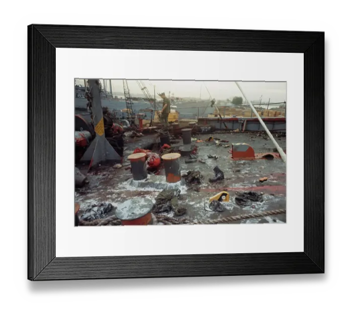 Framed Print : Rocket Damage, Vietnam Framed Print : Rocket Damage, Vietnam