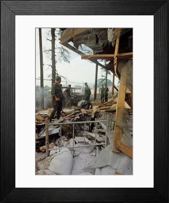 Framed Print : Rocket Damage, Vietnam Framed Print : Rocket Damage, Vietnam
