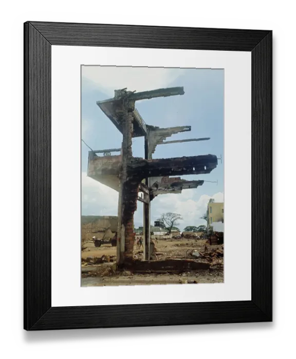 Framed Print : Aftermath Of Viet Cong Offensive Framed Print : Aftermath Of Viet Cong Offensive