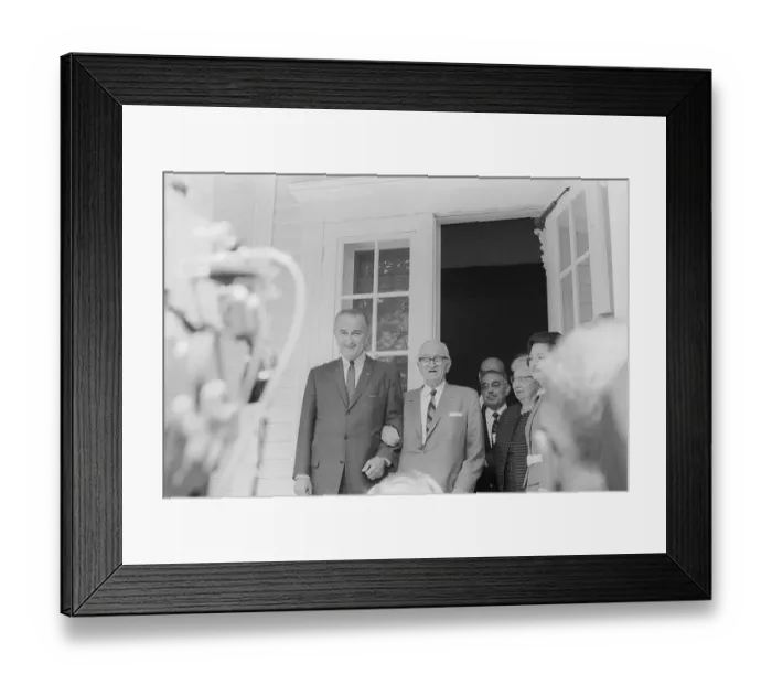 Framed Print : Lyndon B. Johnson and Harry Truman Framed Print : Lyndon B. Johnson and Harry Truman