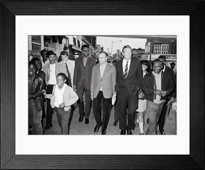 Framed Print : Lindsay And Brando Walking In Harlem Framed Print : Lindsay And Brando Walking In Harlem