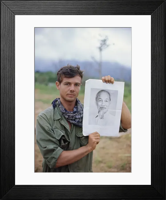 Framed Print : American With Ho Chi Minh Photo Framed Print : American With Ho Chi Minh Photo