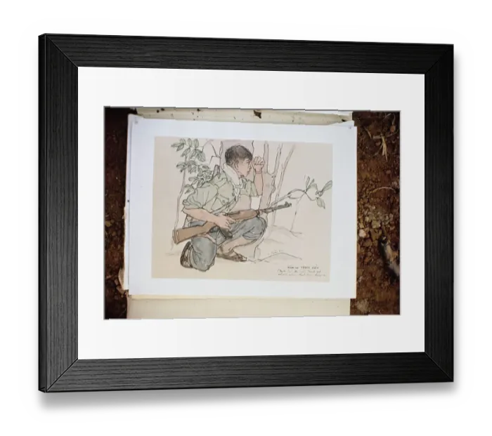 Framed Print : Painting Of Soldier