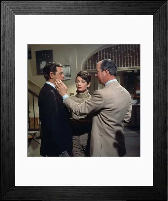 Framed Print : Richard Crenna and Audrey Hepburn on Movie Set Framed Print : Richard Crenna and Audrey Hepburn on Movie Set
