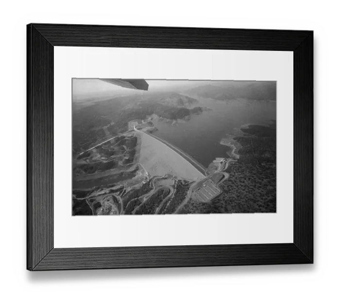Framed Print : California Oroville Dam