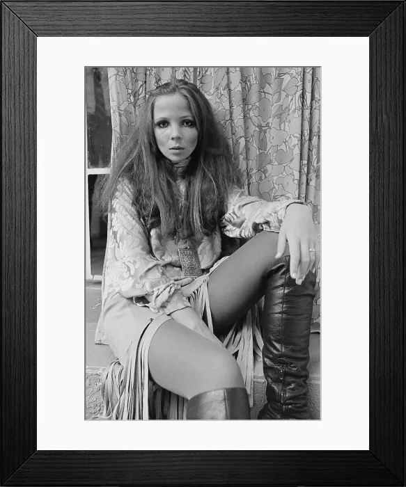 Framed Print : Model Penelope Tree in Long Sleeved Blouse Framed Print : Model Penelope Tree in Long Sleeved Blouse