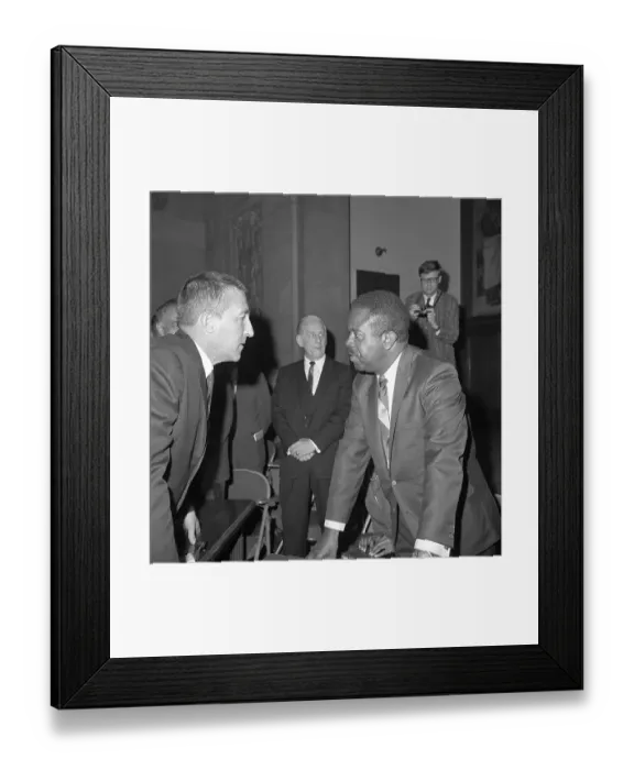 Framed Print : Ralph Abernathy and Stewart Udall Face-to-Face Framed Print : Ralph Abernathy and Stewart Udall Face-to-Face