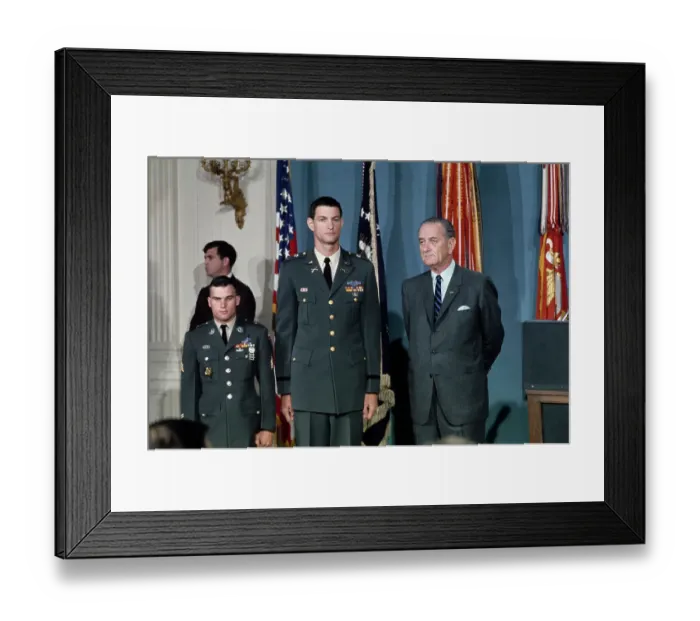 Framed Print : President Johnson Presenting Medal Of Honour Framed Print : President Johnson Presenting Medal Of Honour