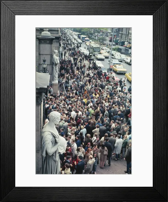 Framed Print : Columbia Students Staging Protest Framed Print : Columbia Students Staging Protest