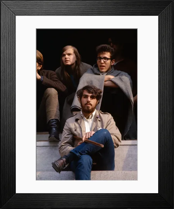 Framed Print : Columbia Students Staging Protest Framed Print : Columbia Students Staging Protest