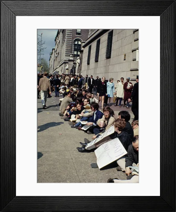 Framed Print : Student Protest At Columbia University