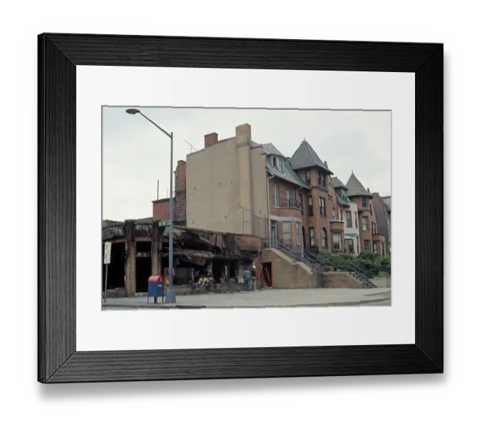 Framed Print : Burnt-Out Building Framed Print : Burnt-Out Building