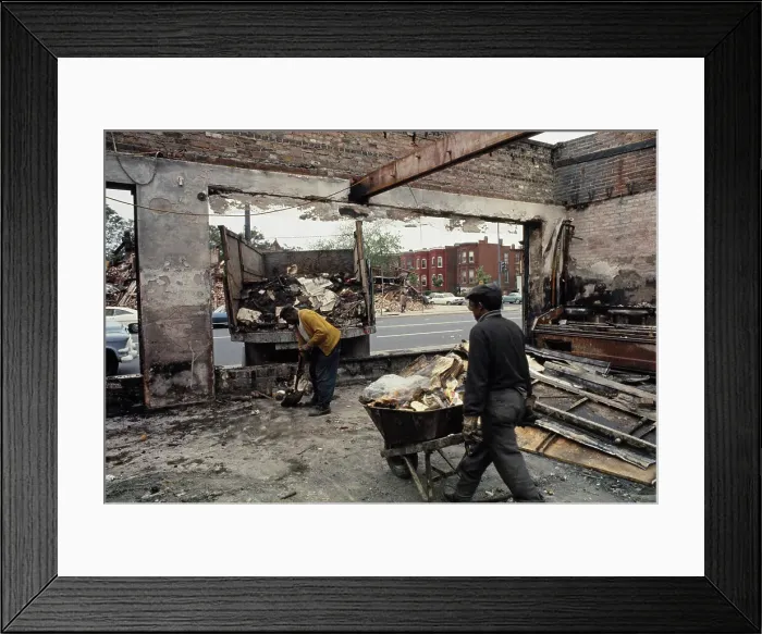 Framed Print : Rebuilding Shoe Shop Framed Print : Rebuilding Shoe Shop