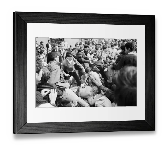 Framed Print : Students and Professors in a Brawl Framed Print : Students and Professors in a Brawl