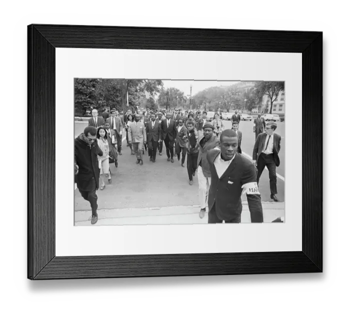 Framed Print : Ralph Abernathy Marching Framed Print : Ralph Abernathy Marching