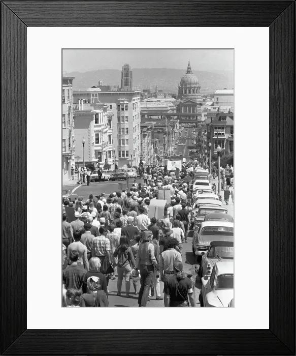 Framed Print : Anti Vietnam War Protesters