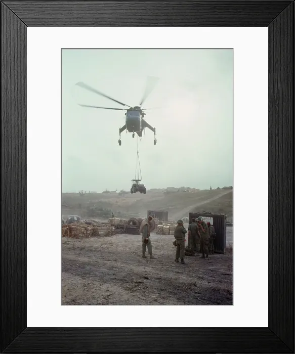 Framed Print : Airlifting Supplies