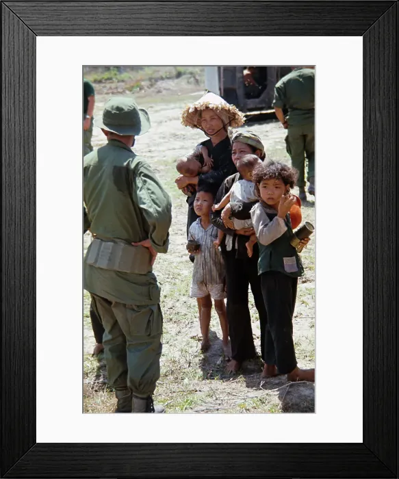 Framed Print : Vietnamese Refugees Framed Print : Vietnamese Refugees