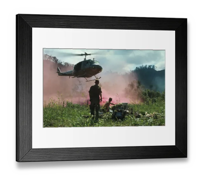 Framed Print : View of Helicopters Landing Framed Print : View of Helicopters Landing