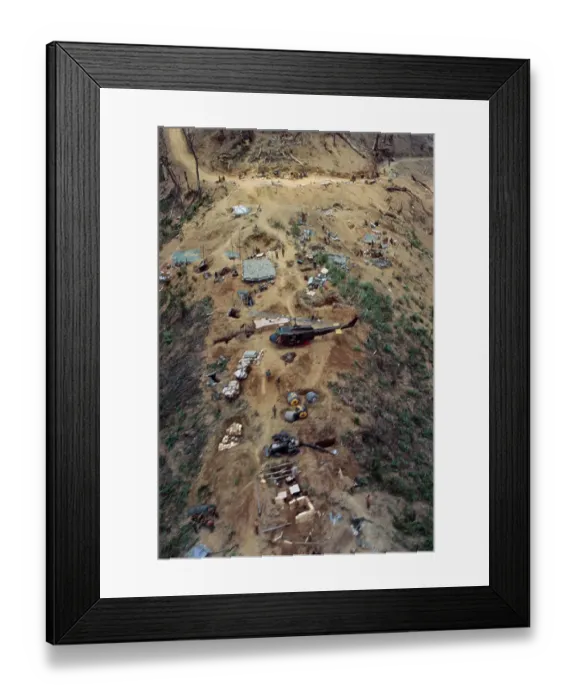 Framed Print : A Shau Valley Camp